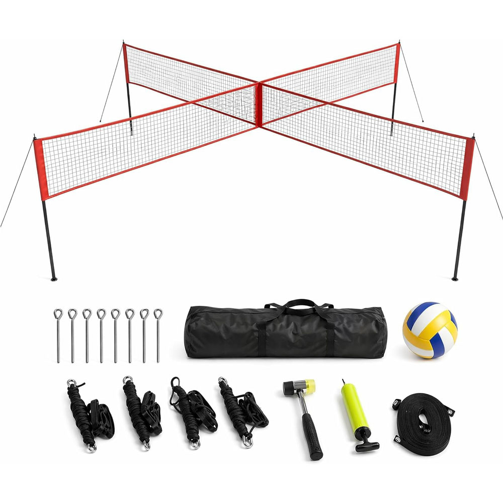 Kids Outdoor Volleyball Net - Conjunto de Rede de Vôlei de