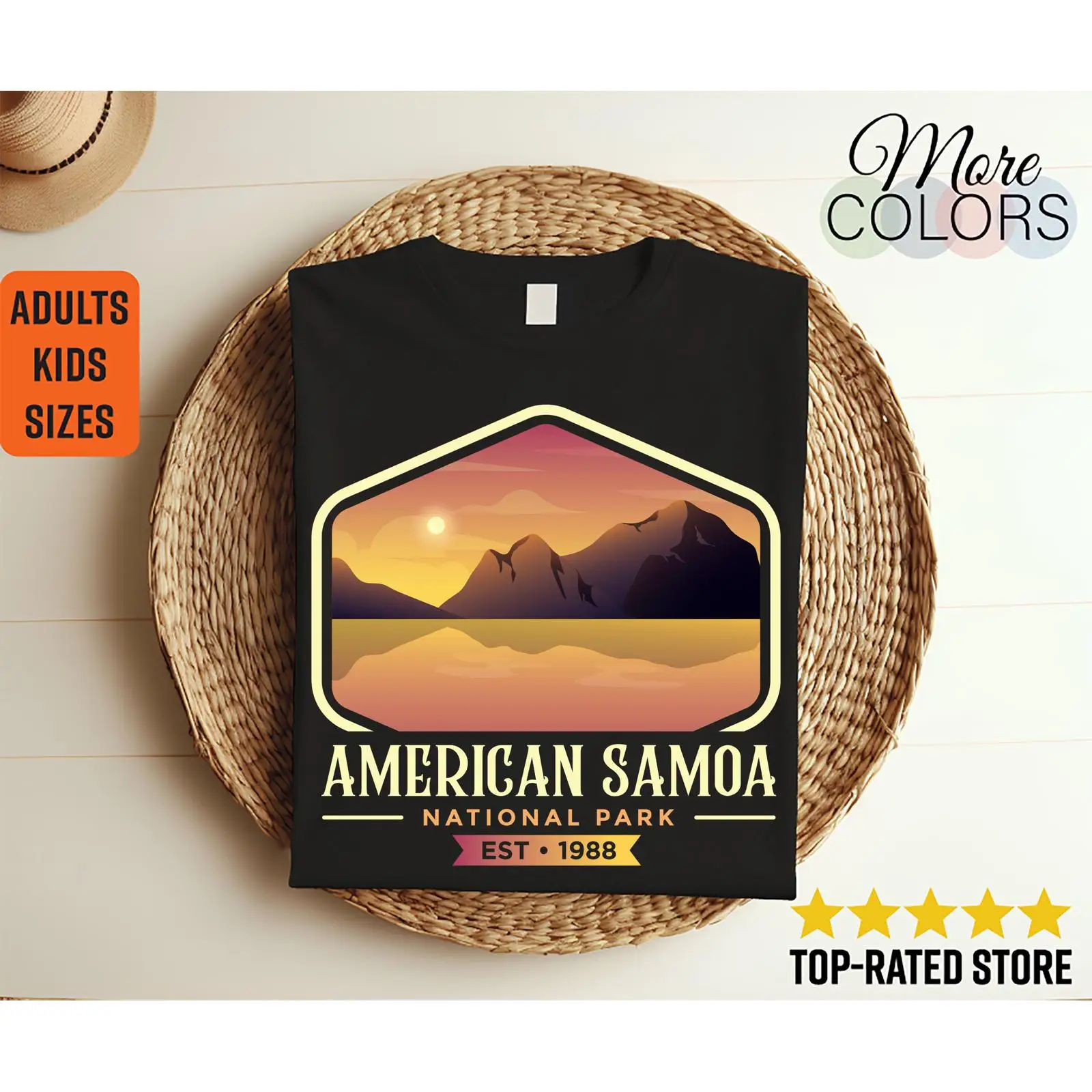 Kids Outdoor Adventure Park - Camiseta Vintage Parque Nacional Samoa Americana