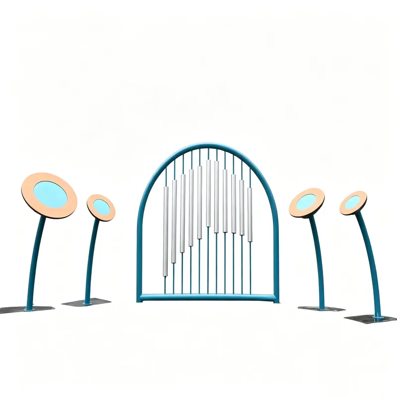 Kids Outdoor Instruments - Sinos de Vento Arqueados de Metal