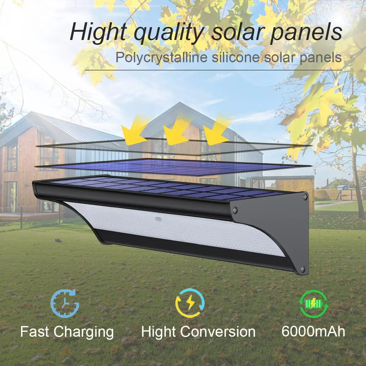 60/48led luz de parede solar a - Balance Beam Outdoor avaliação e preço