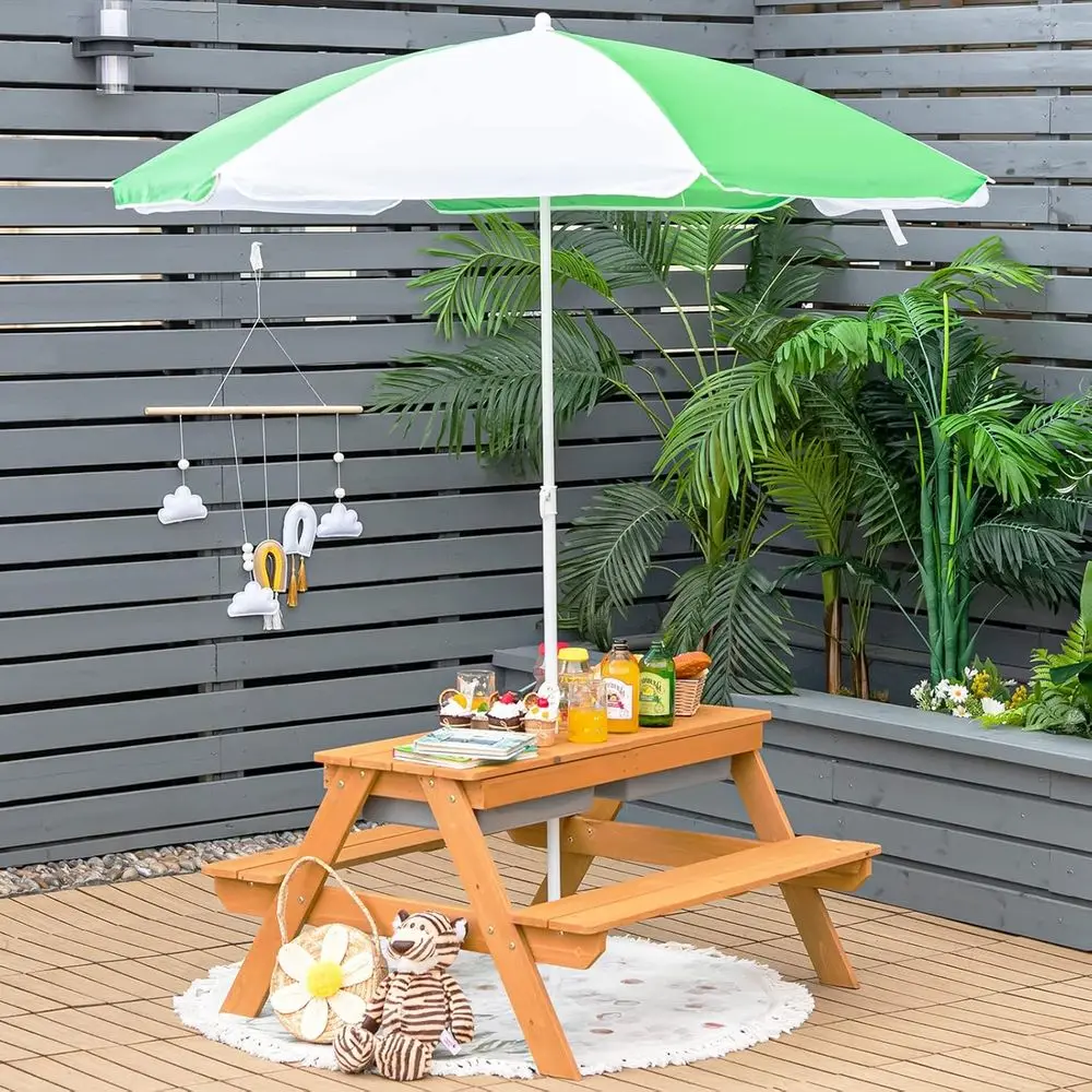 Mesa de Piquenique de Madeira  - Kids Outdoor Water Table avaliação e preço