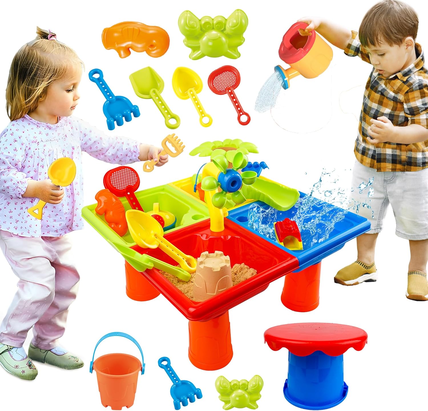 25 pçs mesa de água de verão p - Kids Outdoor Water Table avaliação e preço