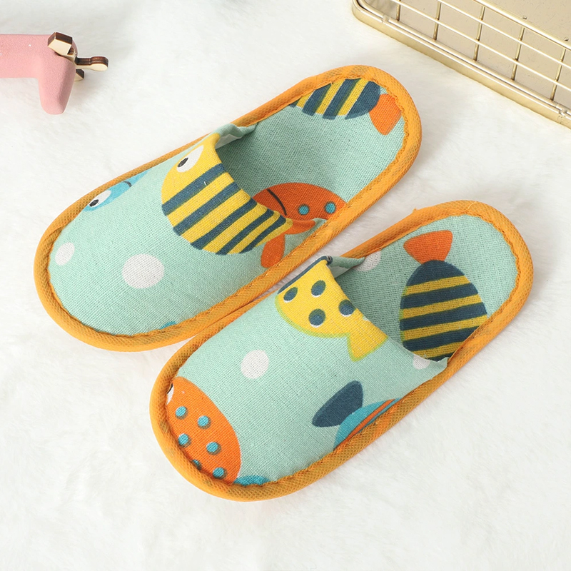 1 par descartável dos desenhos - Kids Indoor Outdoor Slippers avaliação e preço