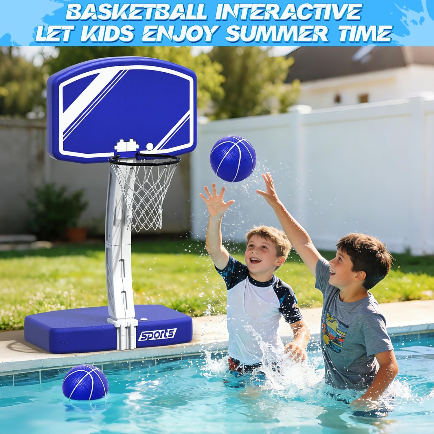 Conjunto 2 em 1 de Basquete e  - Kids Outdoor Volleyball Net avaliação e preço