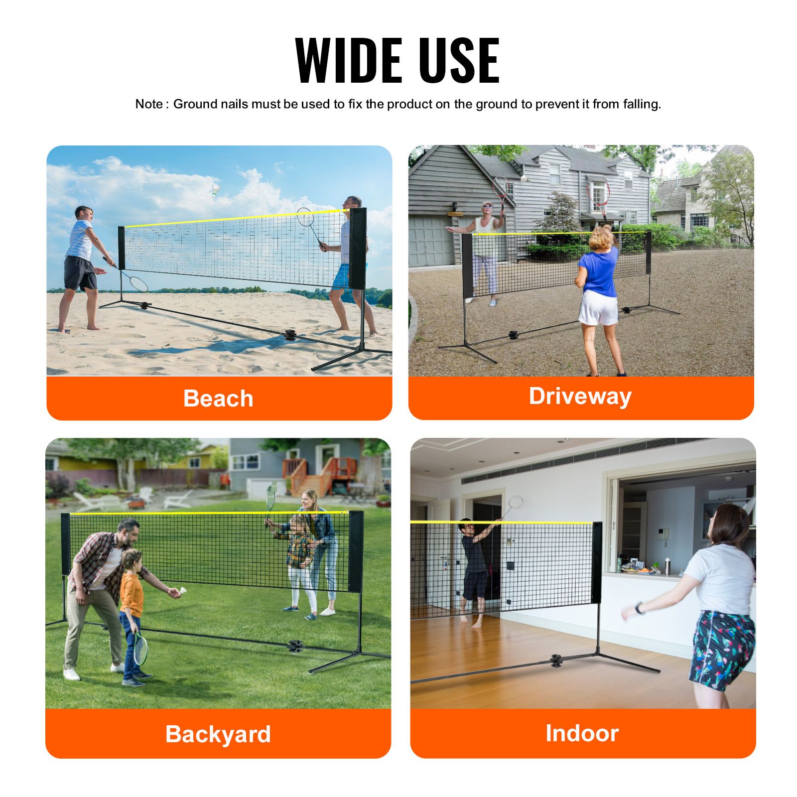 Rede de Badminton, Rede de Vol - Kids Outdoor Volleyball Net avaliação e preço