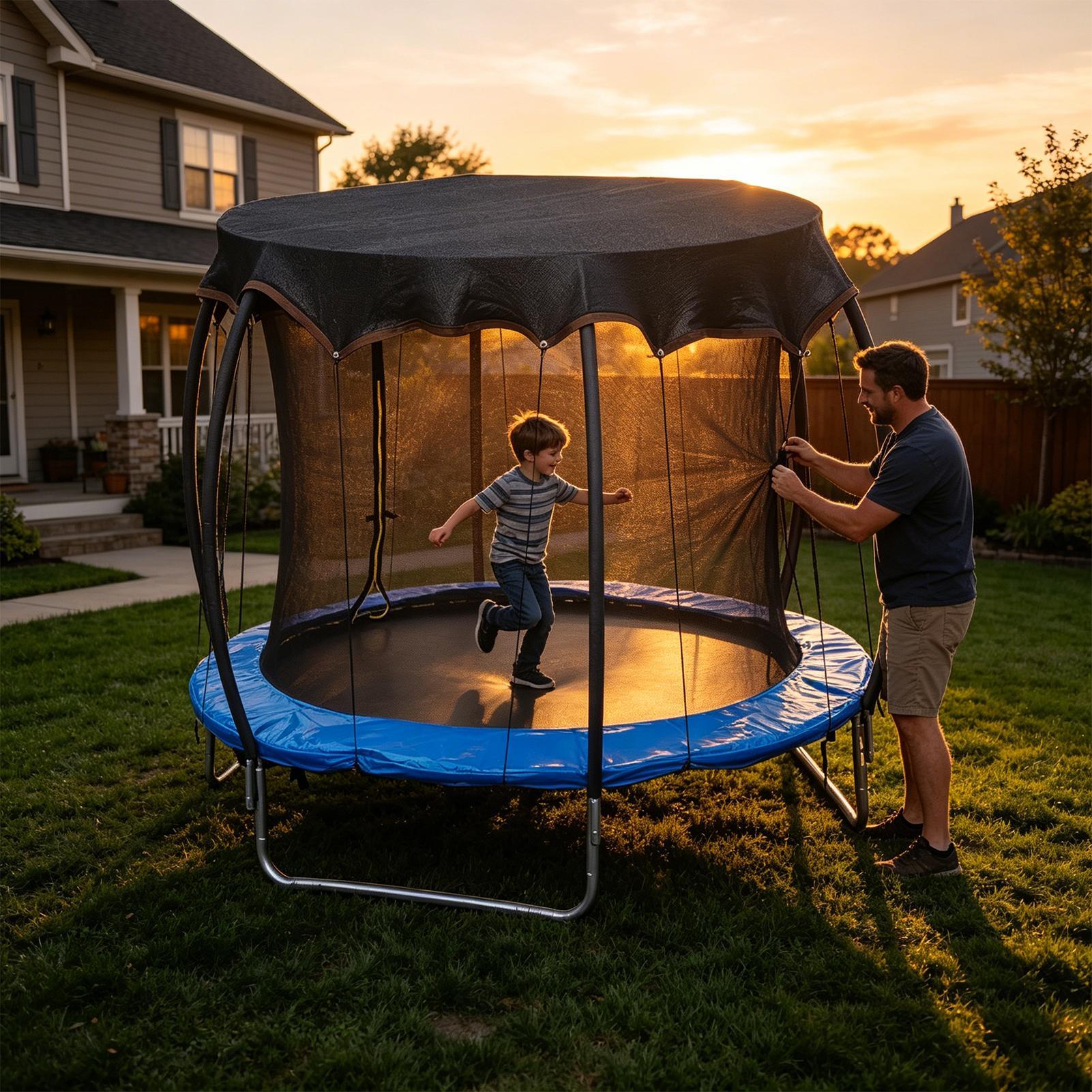 Capa para trampolim à prova d' - Outdoor Children'S Park avaliação e preço