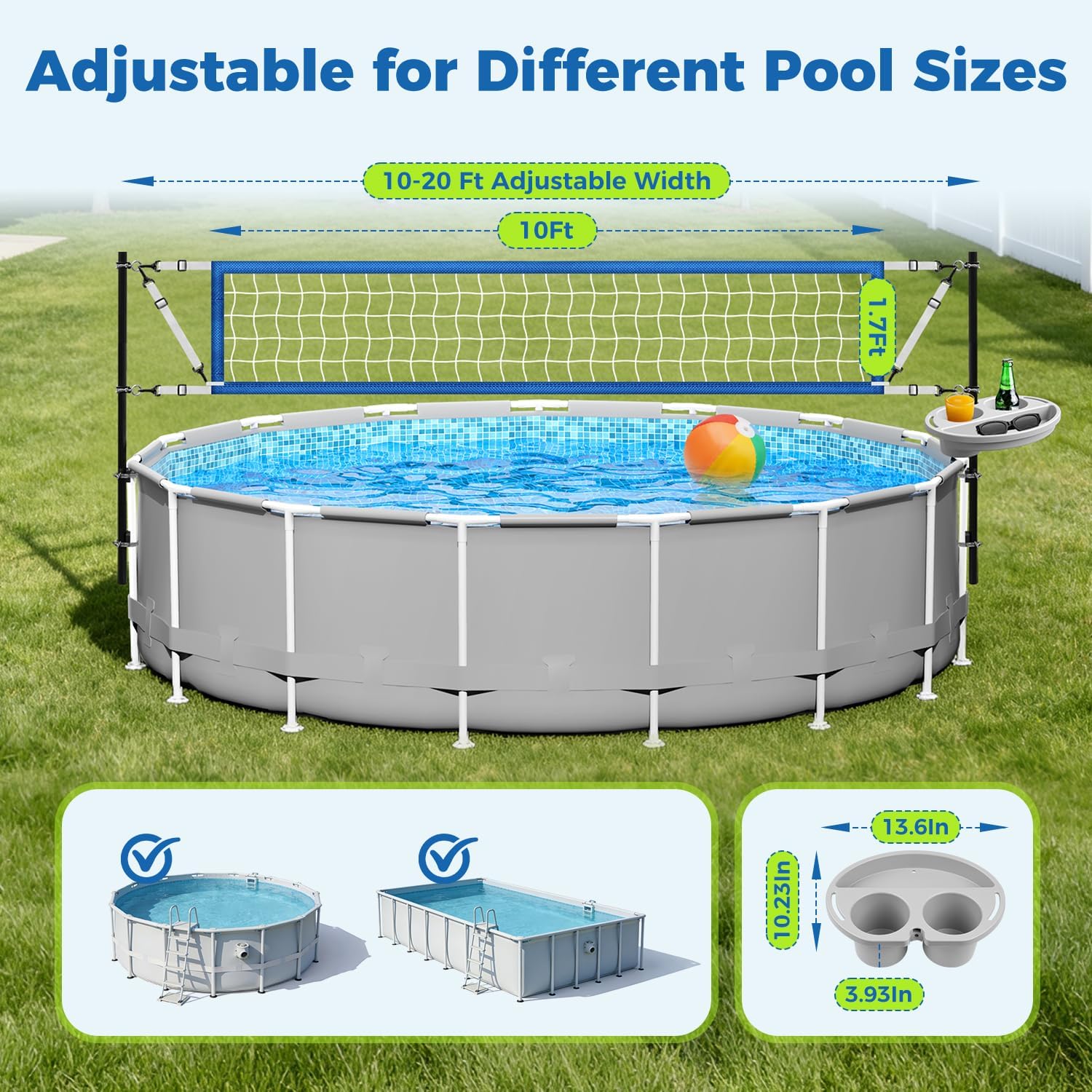 Conjunto de Rede de Vôlei para - Kids Outdoor Volleyball Net avaliação e preço