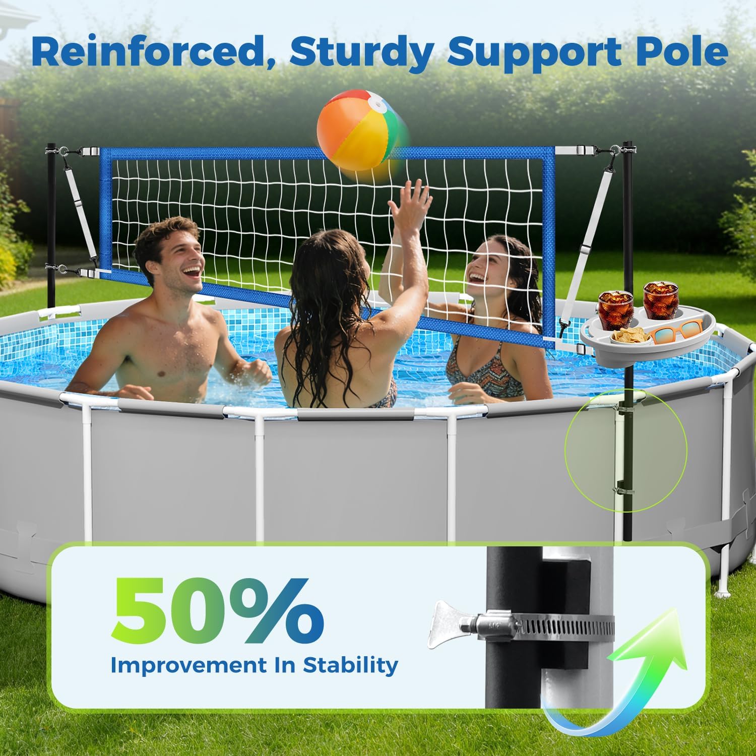 Conjunto de Rede de Vôlei para - Kids Outdoor Volleyball Net avaliação e preço